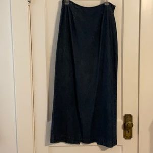 Vintage Denim Maxi Skirt, size 10-12
